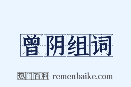 曾阴组词是什么意思的图片